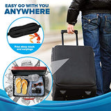 Sencezo Inflatable Travel Pillow Sleep Aid - with Eye Mask, Earplugs, & Carry Pouch - Airplane Pillow for Long-Haul Flights & Road Trips - Fast Inflate / Deflate, Compact, & Fully Supportive Accessories