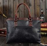 Berchirly Business Laptop Messenger Bag Briefcase Detachable Shoulder Strap Black