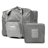 Foldable Lightweight Nylon Duffel Luggage Bag Tote for Travel Gym 4 Colors (Grey)
