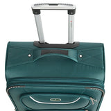 Gabbiano Avon 3 Piece Softside Spinner Luggage Set (Ocean Green)