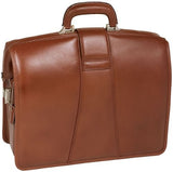 McKleinUSA Harrison 83384 V Series 17-Inch Partners Full Grain Oil Tanned Leather Laptop Brief (Brown)