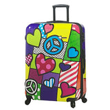 Mia Toro Peace And Love Luggage 3 Piece Set, Contemporary
