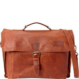 Sharo Leather Bags Leather Brief (Dark Brown)