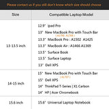 Tomtoc 15.6 Inch Laptop Shoulder Bag, 360° Protective Laptop Messenger Bag Lightweight Slim Handbag