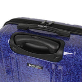 Mia Toro Italy Gita Hardside Spinner Carry-on, Blue
