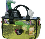 Green Sequin Ice Skating Bag Tennis Gym And Ballet Girls Athletic Bag