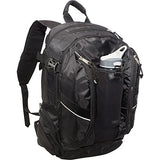 Eastsport Deluxe Mutli-Zip Backpack, Black