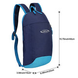 G4Free Outdoor Small Mini Backpack Daypack Bookbags 10L for Kids & Adults(Dark Blue)