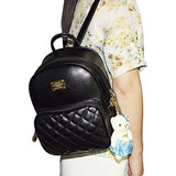 Mogor Women Leather Backpack Purse Satchel School Bags Knapsack For College Grey