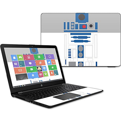 MightySkins Skin Compatible with HP 15t Laptop 15.6" (2017) - Cyber Bot | Protective, Durable, and Unique Vinyl Decal wrap Cover | Easy to Apply, Remove, and Change Styles | Made in The USA