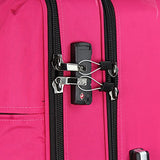 Cloe Checked Large 28 inch Water-Resistant Luggage with 360º-spinner wheels in Magenta Color