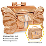 Bixbee Kids Lunchbox and Backpack, Water Resistant Backpack and Lunch Bag for Girls and Boys with Pockets, Durable Zippers & Easy Carry Design - Perfect Size Coordinating Set for School and Travel