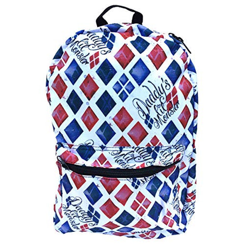 Suicide Squad - Daddy'S Lil Monster Backpack 12 X 17In