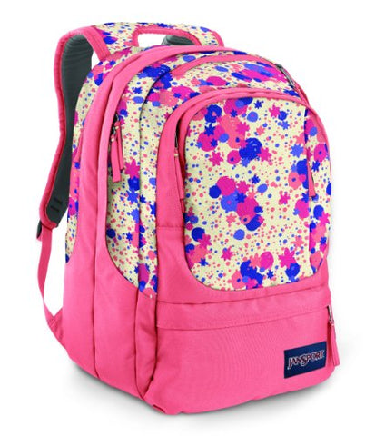 Jansport Air Cure (EU) Backpacks - Vanilla Ice White/Coral Sparkle Gypsy Love