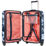 Ricardo Beverly Hills Beaumont 20-inch Carry-On Suitcase (Blue Ginko Leaf Print)