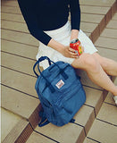 Luckyz Womens Casual Style Lightweight Canvas Backpack School Bag Travel Daypack Medium Handbag