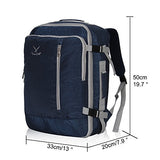 Hynes Eagle 38L Flight Approved Weekender Carry on Backpack Blue