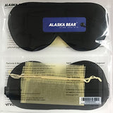 Alaska Bear Natural Silk Sleep Mask, Blindfold, Super Smooth Eye Mask (One Strap)