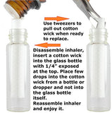 Essential Oil Blank Nasal Inhaler - Refillable Metal Aluminum Inhaler - 5 Gorgeous Colors