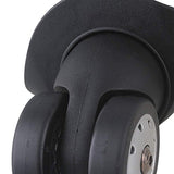 Doublelife 10x9.6x4.9cm Black Swivel Luggage Suitcase Caster Wheels with 4 Holes for Trolley 1 Left