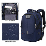 Silmarils 13 Inch To 17.3 Inch Tsa Friendly Scansmart Laptop Backpack Waterproof (Black/Blue)(Blue)