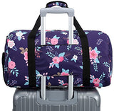 BLUBOON Women Overnight Weekender Bag Ladies Gym Duffel Bag Lightweight Luggage Tote (Dark Blue)