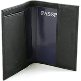 AlpineSwiss RFID Blocking Leather Passport Cover ID Protection Travel Case Black