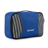 Gonex Packing Cubes Travel Luggage Organizer with Shoe Bag (Deep Blue)