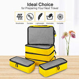BAGAIL 6 Set Net Packing Cubes Multi-Functional Luggage Packing Organizers for Travel Accessories