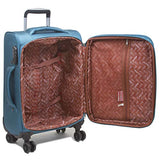 Dejuno Twilight Lightweight Nylon 3-Piece Spinner Luggage Set, Turquoise