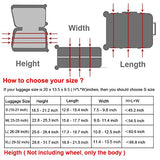 Spandex Luggage Cover for Travel- HoJax Suitcase Protective Bag Cover for Samsonite Delsey Fit