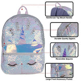 Reverse Sequin Glitter Backpacks - Color Changing Rainbow Magic Backpacks (Rainbow Unicorn)