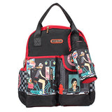 Nicole Lee Women'S Baby Diaper Bag Multi-Functional Changing Mat-Bike Tour Travel Backpack, Blue,