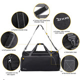 Oxa Lightweight Foldable Travel Duffel Bag With Shoes Bag, Black