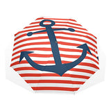 HangWang Umbrella Nautical Anchor Unique Travel Golf Sun Rain Windproof Umbrellas with UV