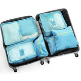 Rockland Barcelona 3 Polycarbonate/Abs 6 Pc. Travel Set And Luggage Cover, Silver