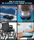 Coccyx Orthopedic Memory Foam Seat Cushion - Helps With Sciatica Back Pain - Perfect For Your