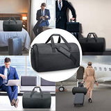 Garment Bags Convertible Suit Travel Bag with Shoes Compartment Waterproof Large Carry on Duffel Bags Garment Weekender Bag for Men Women Black