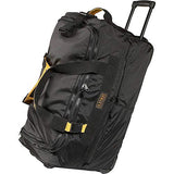 A.Saks Expandable 25in.Nylon Wheeled Duffel in Black