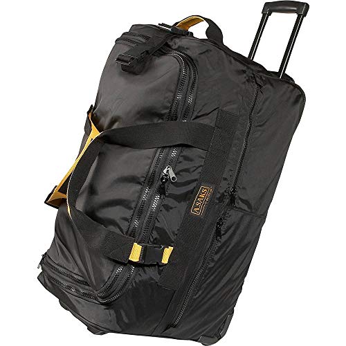A.Saks Expandable 25in.Nylon Wheeled Duffel in Black