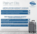Travelpro Platinum Elite Expandable Hardside Spinner Luggage, Shadow Black, Checked- Large