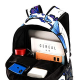 LORVIES Beautiful Blue Fly Butterfly Pattern Lightweight School Classic Backpack Travel Rucksack for Girls Women Kids Teens