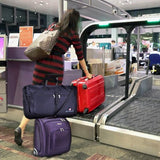 Travelon 18" Wheeled Underseat Bag - Black, with Large 21" Foldable Sporty Duffle Bag (Red)