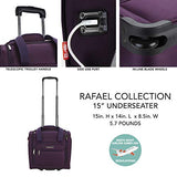 TPRC 15-Inch Under Seat Carry-On Bag, Purple, Underseater