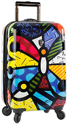 Heys America Multi -Britto Butterfly 21-Inch Carry-On Spinner Luggage