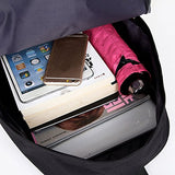 Bibitime Black Teen Backpacks For High School Girls Music Fans Hansung Bookbags