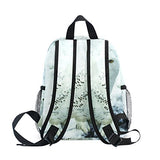 GIOVANIOR Cute White Owl Snow Travel School Backpack for Boys Girls Kids