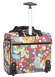 Lily Bloom Under The Seat Design Pattern Carry On Bag With Wheels (15In, Bliss)