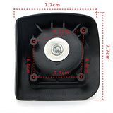 Super Ma 360 Swivel Luggage Mute Wheel Suitcase Replacement Repair Wheels 001 (Back Wheel Pair)