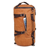 Clean Vintage Backpack Messenger Duffle Travel Hiking Camping Gym Sport Bag Real Leather